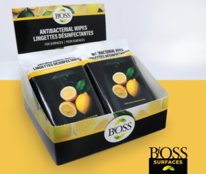 BiOSS Lingettes Désinfectantes Pour Surfaces - 10 - Parfum Citron