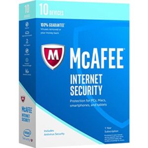 McAfee Internet Security 10-Devices 1-Year PC/Mac/Android
