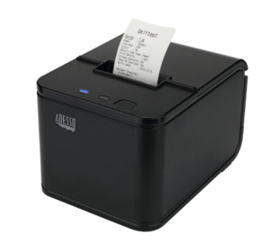 Adesso Thermal Receipt Printer 2in Supports 1D Barcodes Connects to Any Cash Drawer - Black