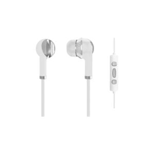 Koss Earbud Noise Isolating 3.5mm Cast & Machined Aluminum Enclosure Touch Control Inline iL200w - White